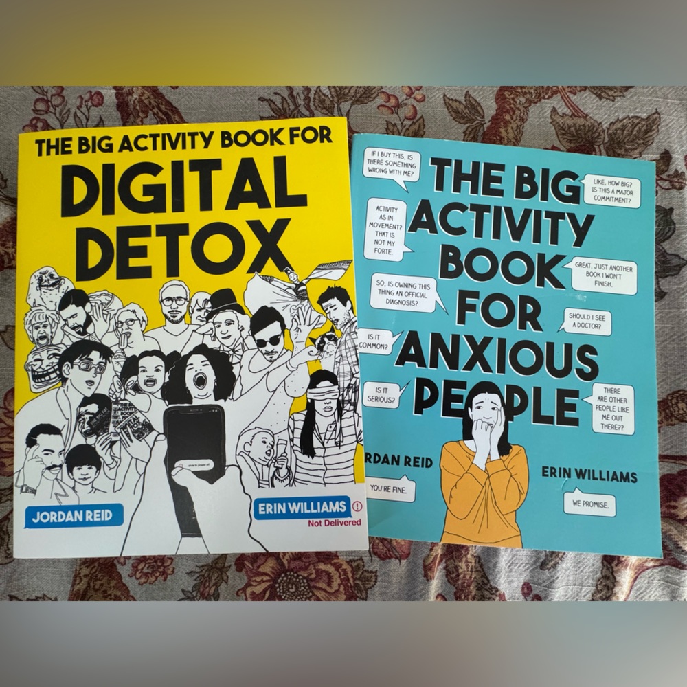 The Big Activity Book for Digital Detox & for Anxious People pair